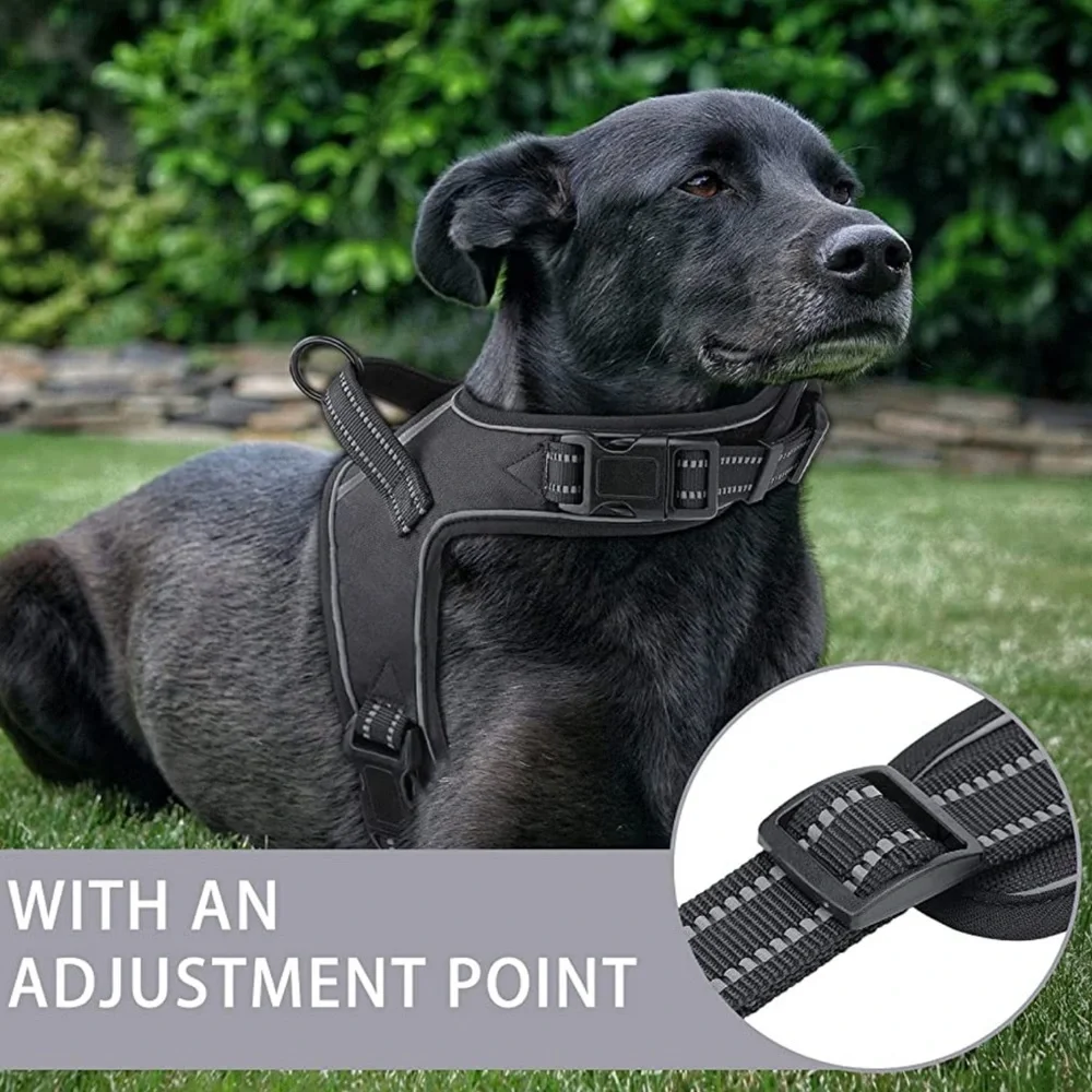 Medium Dog Harness, No Pull Vest Harnesses with Adjust Chest Steap,Reflective